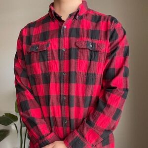 Field & Stream Red and Black Checkered Flanel